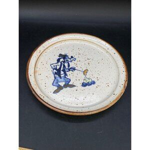 Wildfire Goofy 8” Salad Plate 1987 Salt Glaze Pottery
